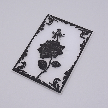 Plastic Embossing Folders DIY-WH0186-67-1