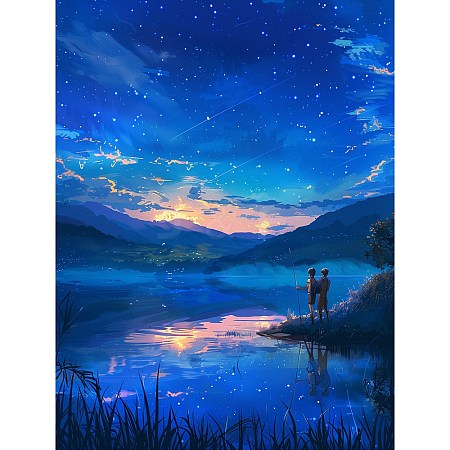 Starry Sky DIY Diamond Painting Kit PW-WGEE68B-05-1