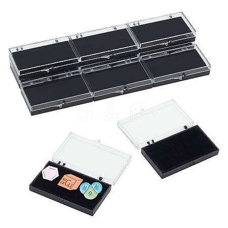 Plastic Box with Flocking Blister CON-WH0106-11A-1