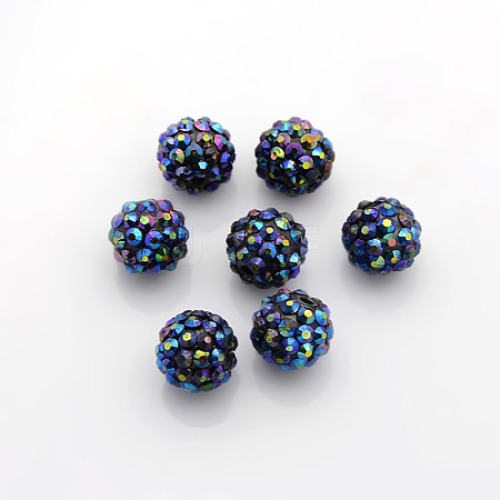 Resin Rhinestone Beads RESI-A005-1-1