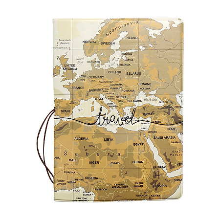 1Pcs Imitation Leather Passport Holder Cover Case AJEW-CN0001-12B-1