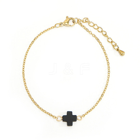 Brass Rolo Chain Link Bracelets RT0481-1-1