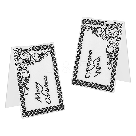 Christmas Plastic Embossing Folders DIY-WH0186-45-1
