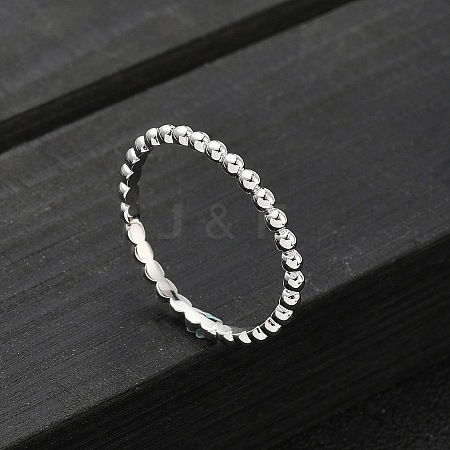 925 Streling Silver Plain Band Rings RJEW-P164-01D-P-1