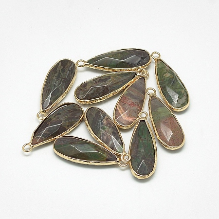 Natural Ocean Jasper Pendants G-Q494-55D-1