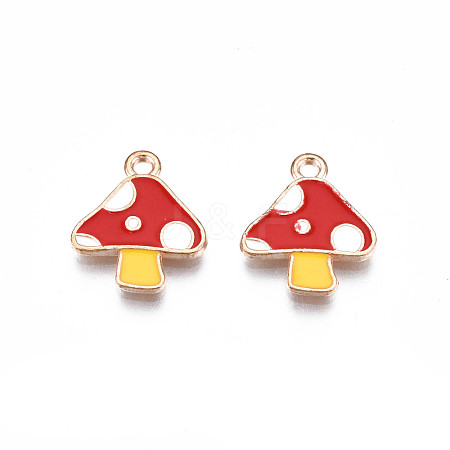 Autumn Theme Alloy Enamel Charms X-ENAM-S115-143A-1