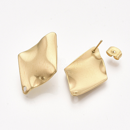 304 Stainless Steel Stud Earring Findings STAS-S079-56A-1
