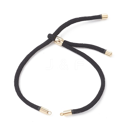 3MM Round Nylon Twisted Cord Slider Bracelet Making AJEW-JB01467-02-1