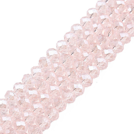 Electroplate Glass Beads Strands EGLA-A034-T6mm-A25-1