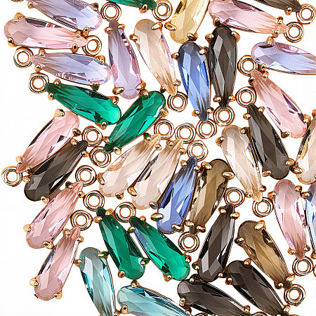 50Pcs Faceted Glass Pendants GLAA-SC0002-79-1