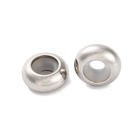 202 Stainless Steel Beads STAS-P238-10P-G-1