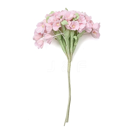 Cloth & Paper & Iron Artificial Mini Flower Bouquet for DIY Crafts FB-CBA59DF-02I-1