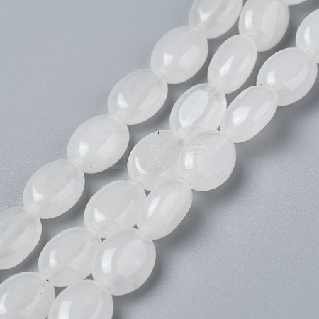 Natural White Jade Beads Strands G-Z006-A34-1