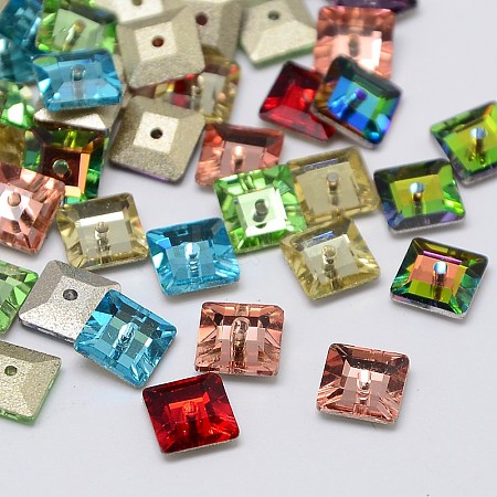 K9 Glass Rhinestone Beads X-RGLA-M001-6x6mm-M-1