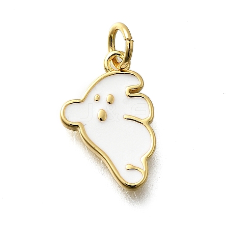 Brass Enamel Charms KK-P295-29G-1