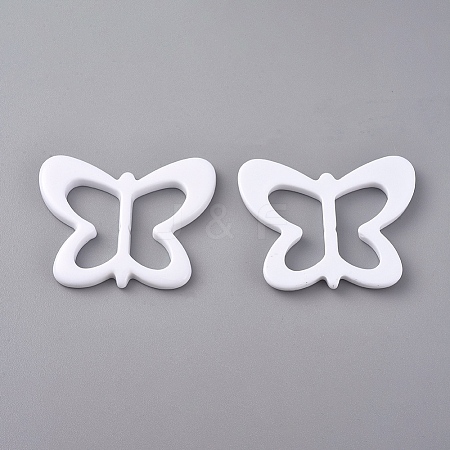 Resin Buckle Clasps LS-RESI-WH0008-25D-1