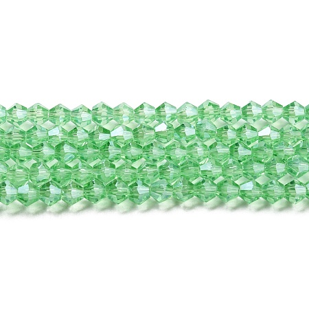 Transparent Electroplate Glass Beads Strands EGLA-A039-T3mm-A24-1