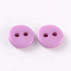 2-Hole Flat Round Resin Sewing Buttons for Costume Design BUTT-E119-14L-03-2