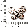 Electroplate & Spay Painted Acrylic Beads OACR-S043-05B-01-3