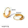 304 Stainless Steel Hoop Earrings for Women WG550E7-01-2