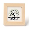 Tree of Life Natural Green Aventurine Chips Picture Frame Stand DJEW-F021-02F-1