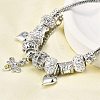Alloy European Beads Charm Bracelets BJEW-F495-13P-5