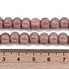 Natural Rhodonite Beads Strands G-Z080-B19-8x6mm-5