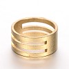 Brass Finger Ring Settings X-KK-F0320-04-1
