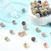 10Pcs Round Brass Micro Pave Cubic Zirconia Beads ZIRC-YW0001-26B-5