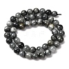 Natural Hawk's Eye Beads Strands G-L478-03-8mm-01-5