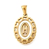 Golden 304 Stainless Steel Pendants STAS-K300-02G-H-1