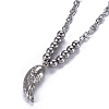 Non-Tarnish 304 Stainless Steel Pendant Necklaces NJEW-O113-04P-5