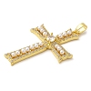 Rack Plating Brass Micro Pave Cubic Zirconia Pendants and ABS Imitation Pearl KK-H476-04G-RS-2