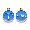 Alloy Enamel Pendants X-ENAM-S124-01A-02A-1