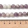 Dyed Round Natural Pink Tourmaline Beads Strands G-K089-8mm-05-3