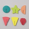 6Pcs Fruit Silicone Wine Glass Charms AJEW-WH0471-55-1