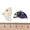 Alloy Enamel Split Pendants ENAM-Z018-02KCG-06-3