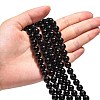 Natural Agate Beads Strands X-G-G390-8mm-01-5