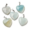 Natural Flower Amazonite Pendants G-G956-B74-FF-1