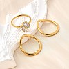 3Pcs 304 Stainless Steel Micro Pave Cubic Zirconia Ring Sets RJEW-S625-01G-6