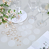 30Pcs Transparent Acrylic Disc Big Pendants ZXFQ-SC0001-03-4
