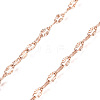 3.28 Feet Ion Plating(IP) 304 Stainless Steel Textured Dapped Chains X-CHS-D004-02RG-2