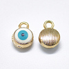 Light Gold Plated Alloy Charms LS-ENAM-S117-27C-2
