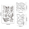 Globleland 1 Sheet Custom Fairy Tale PVC Plastic Clear Stamps DIY-GL0004-107-6