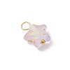 Frosted Acrylic Charms PALLOY-JF03325-01-4