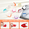 20Pcs 10 Colors Plastic Photo Paper Craft Clips AJEW-GA0009-87-3