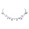 Glass with Malaysia Jade Beaded Necklaces NJEW-JN04680-01-1
