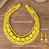 Wood Beaded Multilayer Necklaces & Dangle Earrings Sets WG1A9CE-06-2