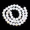 Imitation Jade Electroplate Glass Beads Strands EGLA-A039-J6mm-L06-2