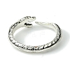 Snake Alloy Open Cuff Rings RJEW-K275-62AS-3